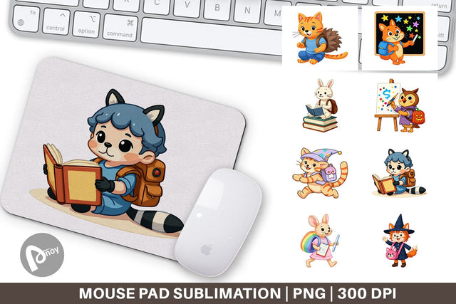 Mouse Pad Backpack Buddies Sublimation artnoy 