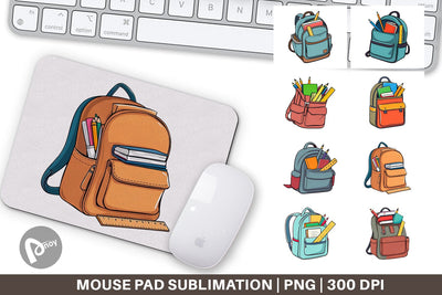 Mouse Pad Backpack Sublimation artnoy 