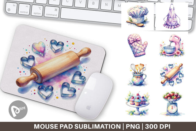 Mouse Pad Baking Queen Kitchen Sublimation artnoy 