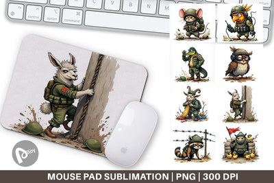 Mouse Pad Battlefield Critters Sublimation artnoy 