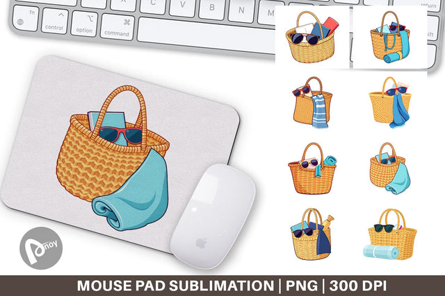 Mouse Pad Beach Bag Sublimation artnoy 