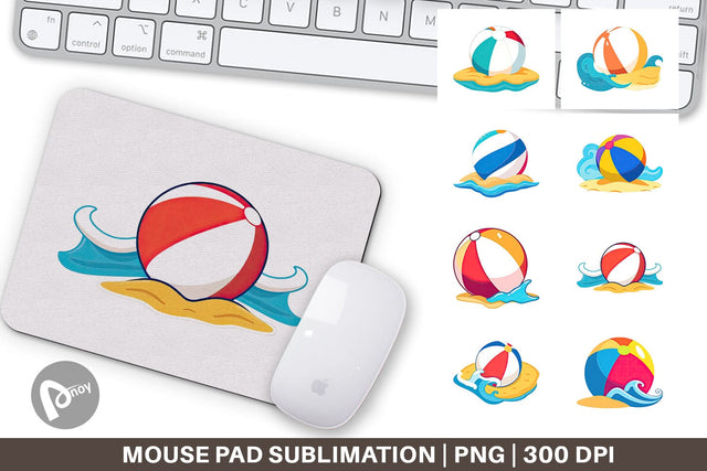 Mouse Pad Beach Ball Sublimation artnoy 
