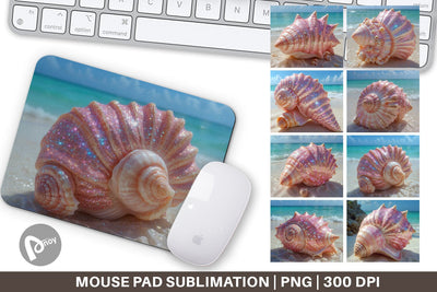 Mouse Pad Beach Shell Sublimation artnoy 