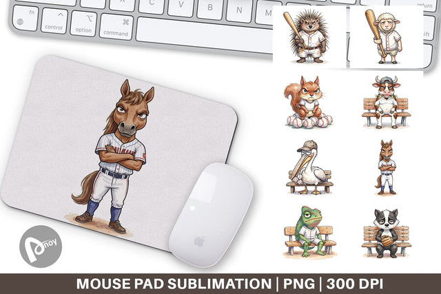 Mouse Pad Bitter Benchwarmer Sarcastic Animal Sublimation artnoy 