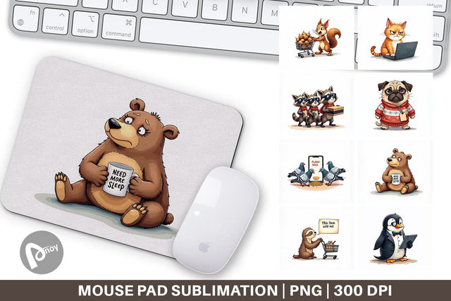 Mouse Pad Black Friday Frenzy Sublimation artnoy 