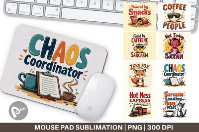 Mouse Pad Bold Sassy Quotes Sublimation artnoy 