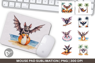 Mouse Pad Breezy Bat Nights Sublimation artnoy 