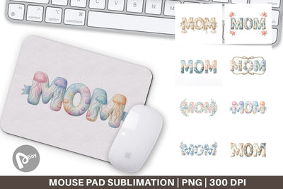 Mouse Pad Breezy Coastal MOM Nautical Sublimation artnoy 