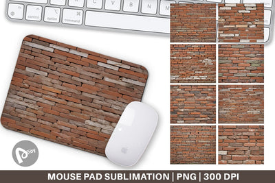 Mouse Pad Brick Wall Sublimation artnoy 