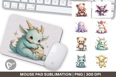 Mouse Pad Broken Plushie Spirits Sublimation artnoy 