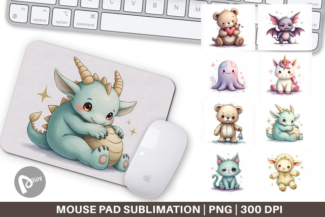 Mouse Pad Broken Plushie Spirits Sublimation artnoy 