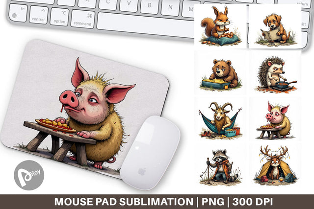 Mouse Pad Camping Grumps Sublimation artnoy 