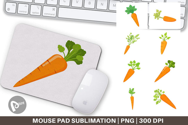 Mouse Pad Carrot Sublimation artnoy 