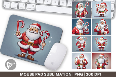 Mouse Pad Cartoon Santa Claus Sublimation artnoy 