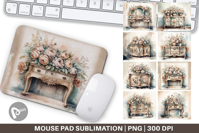 Mouse Pad Carved Furniture Sublimation artnoy 
