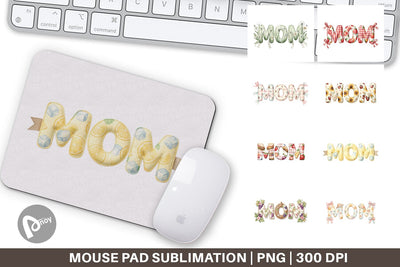 Mouse Pad Cheerful Picnic MOM Gingham Sublimation artnoy 