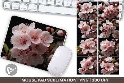 Mouse Pad Cherry Blossom Sublimation artnoy 