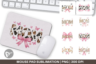 Mouse Pad Chic Animal Print MOM Watercolor Sublimation artnoy 