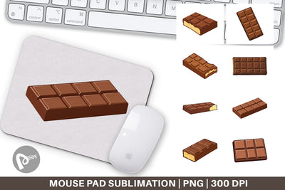 Mouse Pad Chocolate Bar Sublimation artnoy 