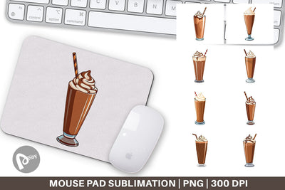 Mouse Pad Chocolate Milkshake Sublimation artnoy 
