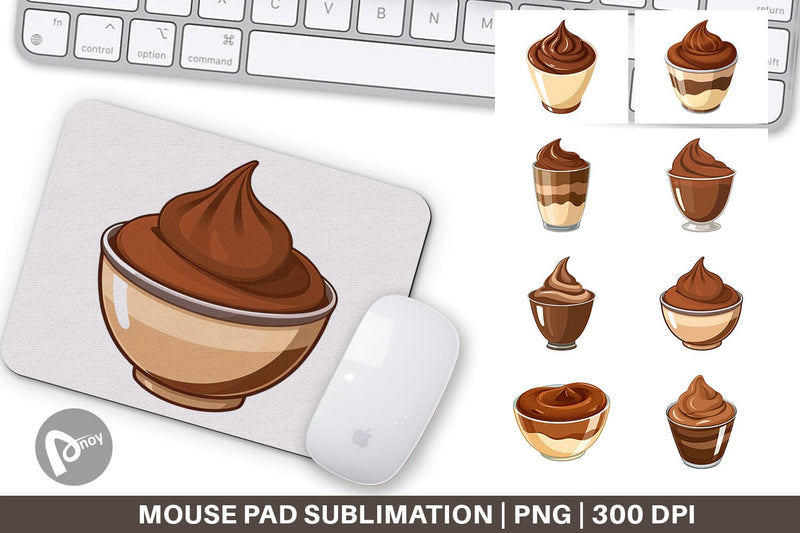 Mouse Pad Chocolate Pudding Sublimation artnoy 
