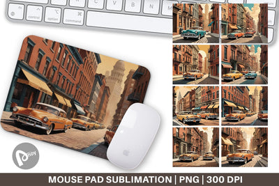 Mouse Pad Classic Car Sublimation artnoy 