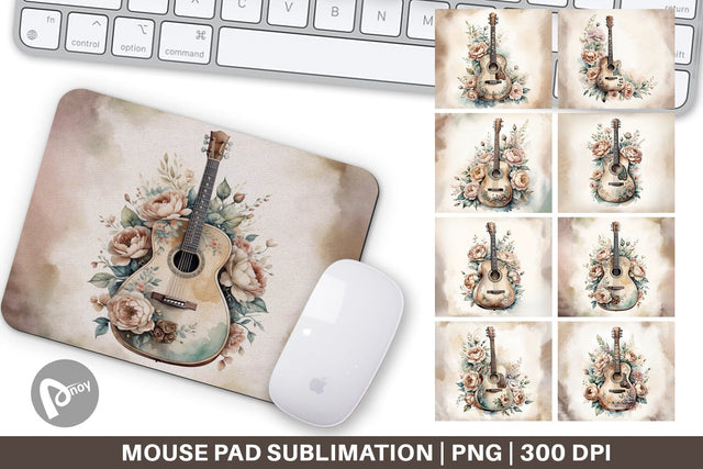 Mouse Pad Classic Guitar Sublimation artnoy 