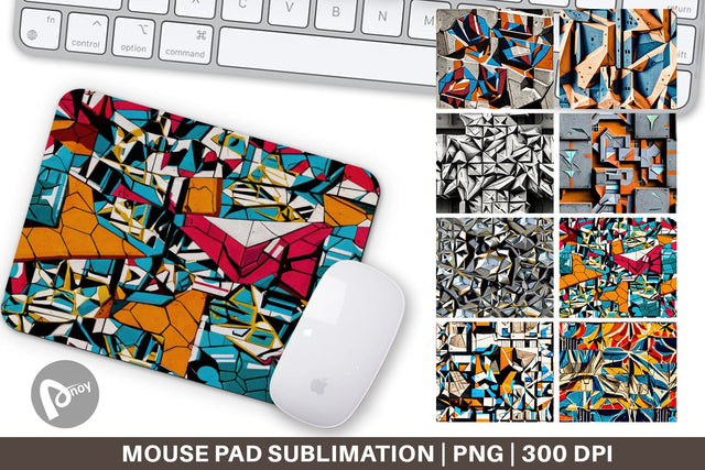 Mouse Pad Concrete Wall Pattern Sublimation artnoy 