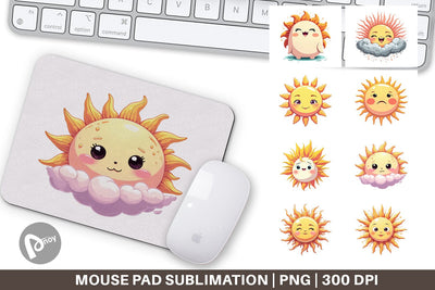 Mouse Pad Cool Soul Sun Sublimation artnoy 