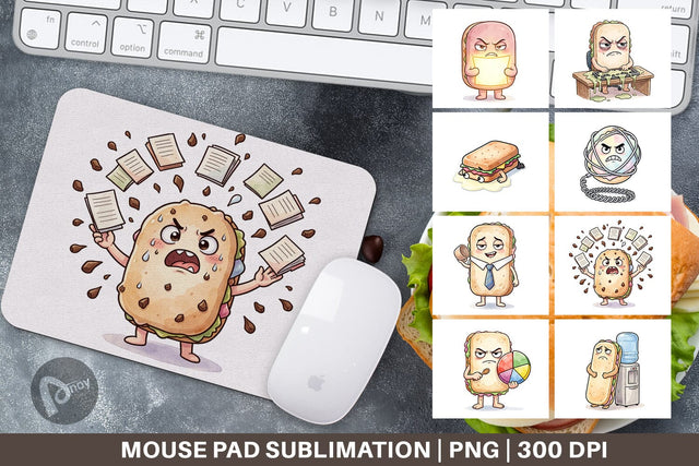 Mouse Pad Corporate Meltdown Sweet Watercolor Sublimation artnoy 