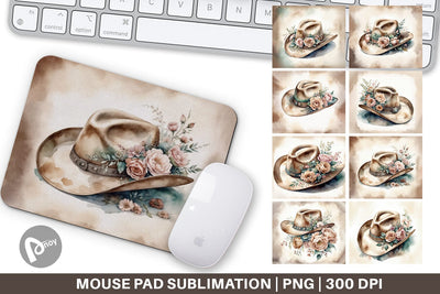 Mouse Pad Cowboy Decor Sublimation artnoy 
