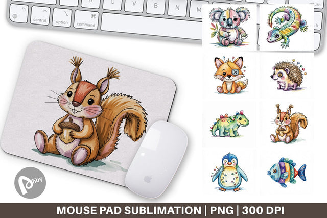 Mouse Pad Creepy Cute Pastel Halloween Sublimation artnoy 