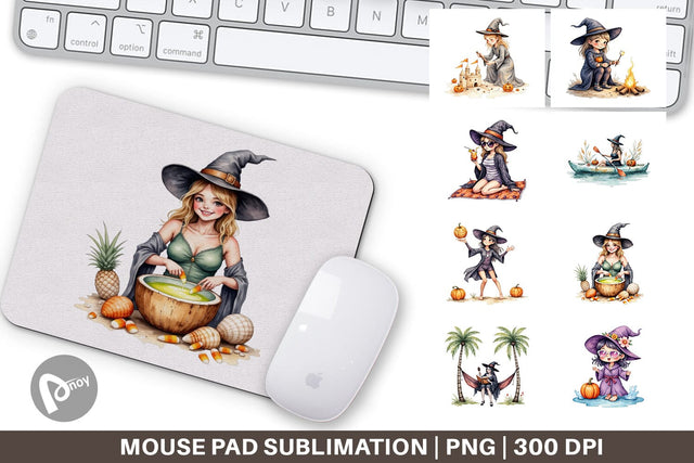 Mouse Pad Cute Summerwitch Vibes Sublimation artnoy 