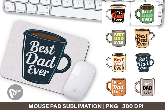 Mouse Pad Dad’s Coffee Mug Sublimation artnoy 