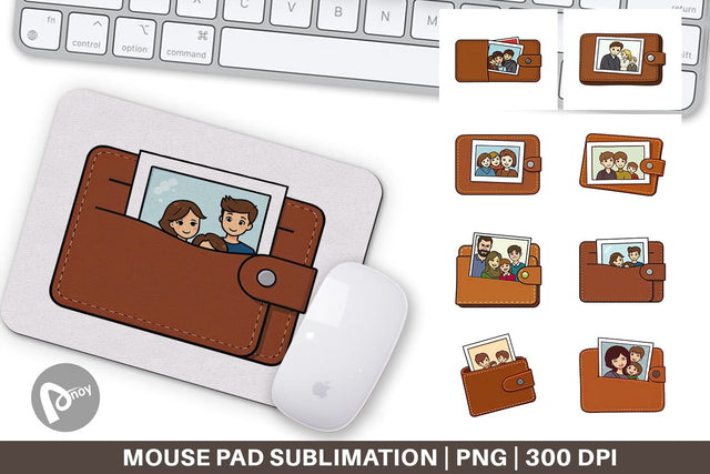 Mouse Pad Dad’s Wallet Sublimation artnoy 