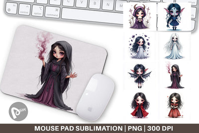 Mouse Pad Dark Fantasy Dolls Sublimation artnoy 