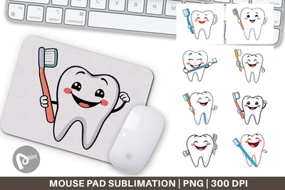 Mouse Pad Dentist Tooth Sublimation artnoy 