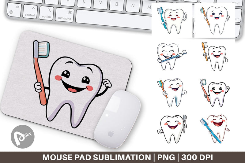 Mouse Pad Dentist Tooth Sublimation artnoy 