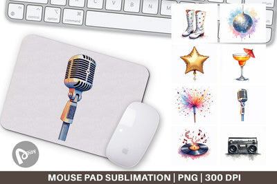 Mouse Pad Disco Diva Mom Sublimation artnoy 