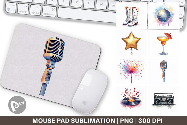 Mouse Pad Disco Diva Mom Sublimation artnoy 