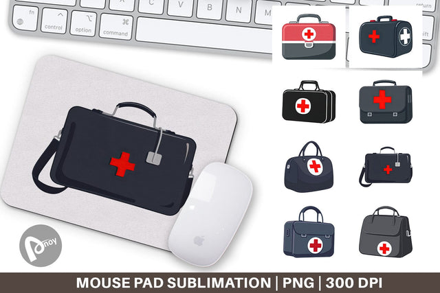Mouse Pad Doctor Bag Sublimation artnoy 