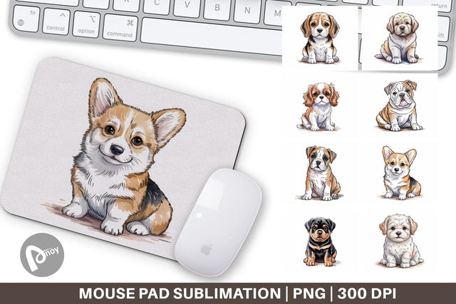 Mouse Pad Dog Nursery Sublimation artnoy 