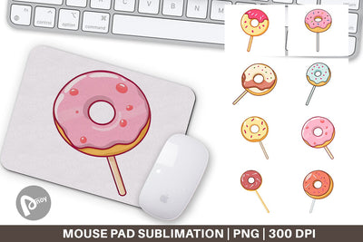 Mouse Pad Donut Stick Sublimation artnoy 
