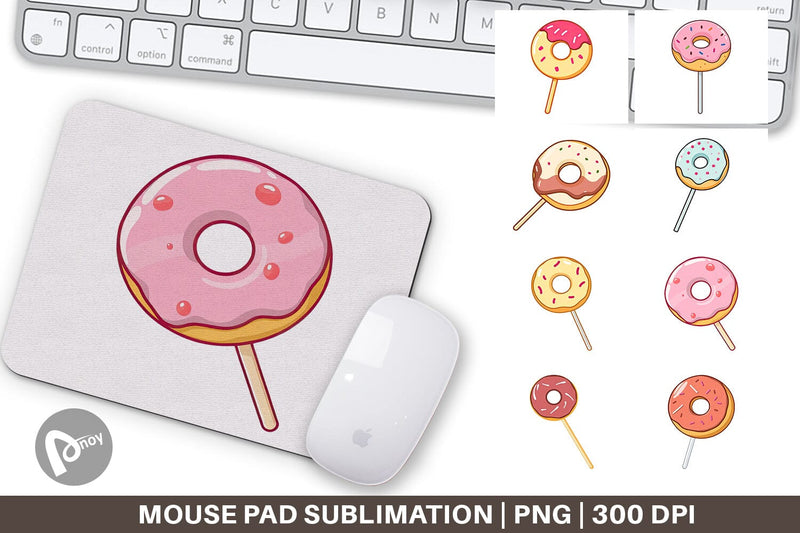 Mouse Pad Donut Stick Sublimation artnoy 