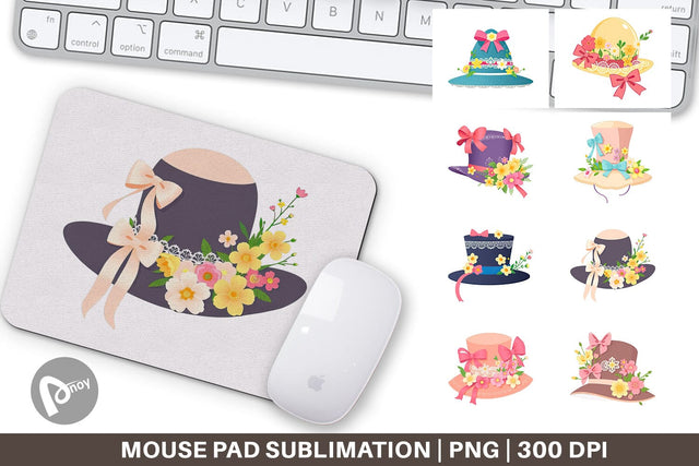 Mouse Pad Easter Bonnet Sublimation artnoy 