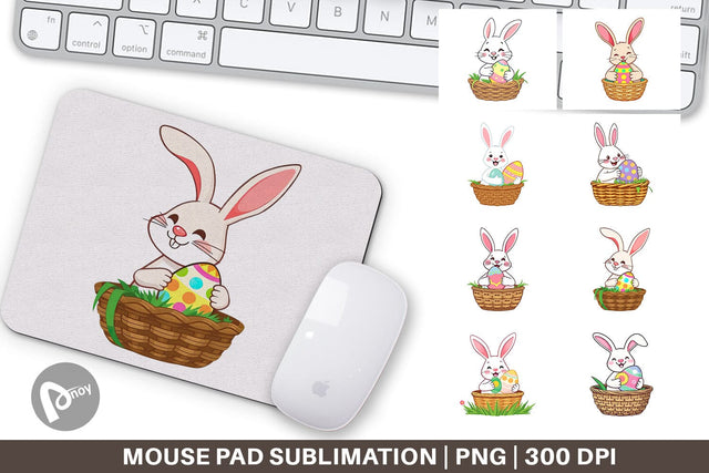 Mouse Pad Easter Bunny Sublimation artnoy 
