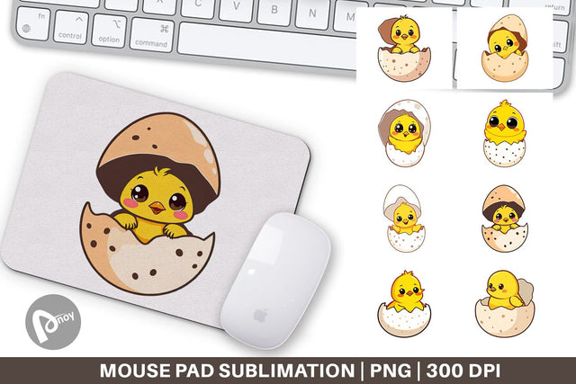 Mouse Pad Easter Chick Sublimation artnoy 