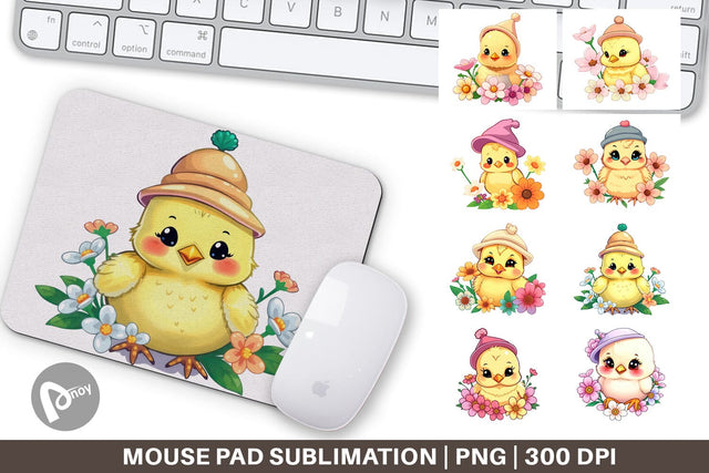 Mouse Pad Easter Chick Sublimation artnoy 