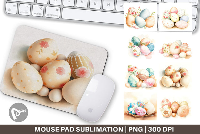 Mouse Pad Easter Eggs Sublimation artnoy 