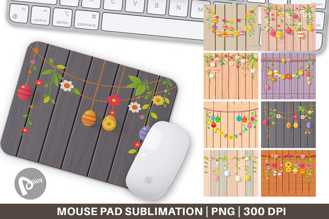 Mouse Pad Easter Wood Sublimation artnoy 